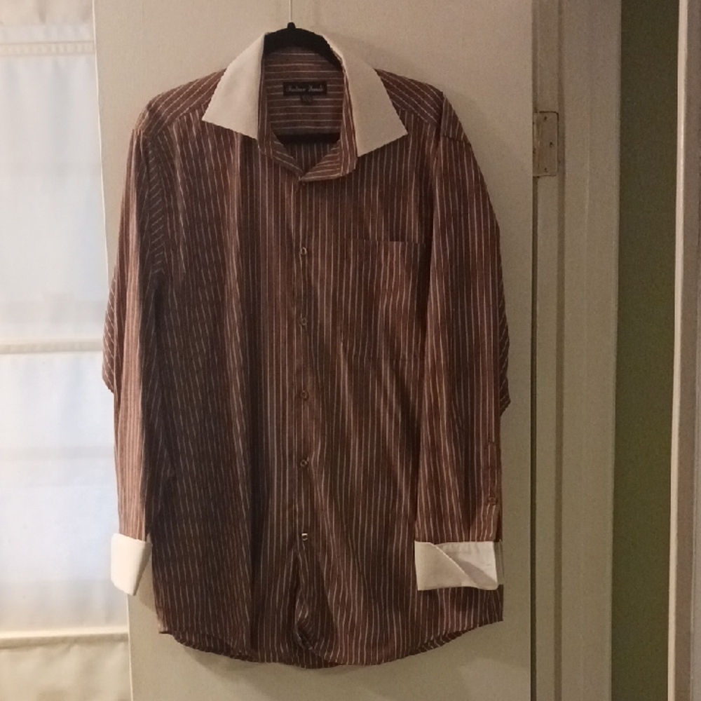 SPECIAL 2/$25 Men's Fortino Landi French Cuff Dress Shirt